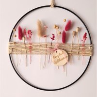 Diy-Set | Trockenblumenkranz Türkranz Fensterdeko Personalisiertes Geschenk Jga Wanddeko Sommer Trockenblumenring Frühling von PhinasWuestenblume