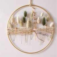 Trockenblumenkranz | Türkranz Fensterdeko Personalisiertes Geschenk Hochzeit Wanddeko Sommer Trockenblumenring Frühling Deko Trockenblumenkranz | Türkranz Fensterdeko Personalisiertes Geschenk Hochzeit Wanddeko Sommer Trockenblumenring Frühling Deko von PhinasWuestenblume