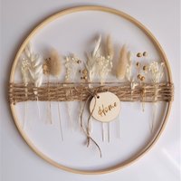 Trockenblumenkranz | Türkranz Trockenblumenring Hochzeit Geschenk Wanddeko Deko Sommer Fensterdeko Frühling Boho von PhinasWuestenblume