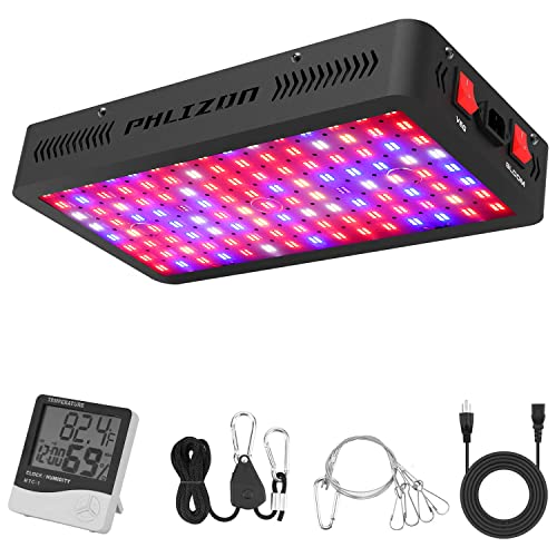 Phlizon 1200W Led Grow Light Led Wachstumslicht mit Samsung SMD LEDs Vollspektrum Pflanzenlicht Doppelschalter Wachstums LED für Zimmerpflanzen Gemüse und Blumen von Phlizon