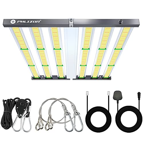 Phlizon FD6500 Pflanzen LED Wachstumslicht für Zimmerpflanzen 180x180cm Abdeckung Vollspektrum Wachstumslicht Daisy Chain Dimmbar Gemüse von Phlizon