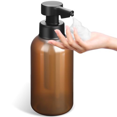 Phneems Automatischer Elektrischer Seifenspender Mit Sensor - Schaum Soap Dispenser No Touch für Bad, Küche, Büro - 450ML Braun von Phneems