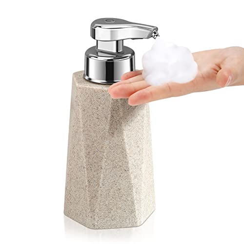 Phneems Seifenspender Automatisch Elektrische Seifenspender Sensor Mit Sensor Seifenspender Automatischer Schaum Soap Dispenser Automatic No Touch Schaumspender FüR Bad,KüChe,BüRo Gelb Sand von Phneems