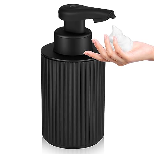 Phneems Seifenspender Automatisch Elektrische Seifenspender Sensor Mit Sensor Seifenspender Automatischer Schaum Soap Dispenser Automatic No Touch Schaumspender FüR Bad,KüChe,BüRo USB Schwarz von Phneems