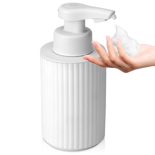 Phneems Seifenspender Automatisch Elektrische Seifenspender Sensor Mit Sensor Seifenspender Automatischer Schaum Soap Dispenser Automatic No Touch Schaumspender FüR Bad,KüChe,BüRo USB Weiß von Phneems