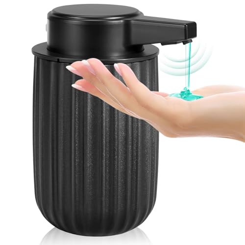 Seifenspender Automatisch Elektrischer Seifenspender Mit Sensor 3 Stufen Verstellbar Soap Dispenser Automatic SpüLmittelspender USB-Aufladung IPX5 Waterproof FüR Bad KüChe Schwarz von Phneems