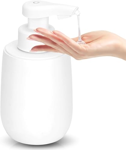 Seifenspender Automatisch Elektrischer Automatic Soap Dispenser Mit Sensor No Touch Sensor Automatischer Seifenspender FüR Bad,KüChe,BüRo Grau Weiß von Phneems