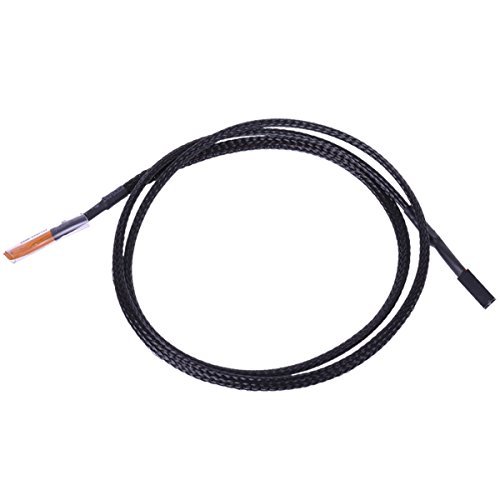 Phobya Temperatursensor einzeln 80 cm - schwarz ummantelt, Wasserkühlung Überwachung von Phobya