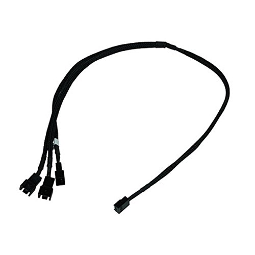 Phobya Y-Kabel 3Pin Molex auf 3X 3Pin Molex 60cm - Schwarz Kabel Lüfterkabel und Adapter von Phobya