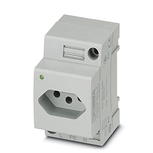 PHOENIX CONTACT EO-N/UT/LED Steckdose, Steckgesicht Typ N, Schraubanschluss, 75.000g, Grau, 5 Stück von PHOENIX CONTACT