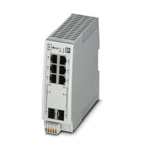 PHOENIX CONTACT FL SWITCH 2206-2SFX PN Industriell Ethernet-Switch 2000, 6 RJ45-Ports 10/100MBit/s, IP20 Schutzart, Profinet Conformance-Class B, Profinet-Mode Voreingestellt, Profinet-Status LEDs von PHOENIX CONTACT