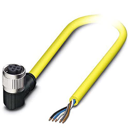 PHOENIX CONTACT SAC-5P-2.0-542/M12FR BK Sensor/Aktor-Kabel, 5 Polig, 2m Kabellänge, Gelb von PHOENIX CONTACT