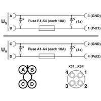 Phoenix Contact SACB-4/T-L-8FUSE CT AXL 1413929 Zubehör M12-Verteiler mit Kunststoffgewinde 1St. von Phoenix Contact