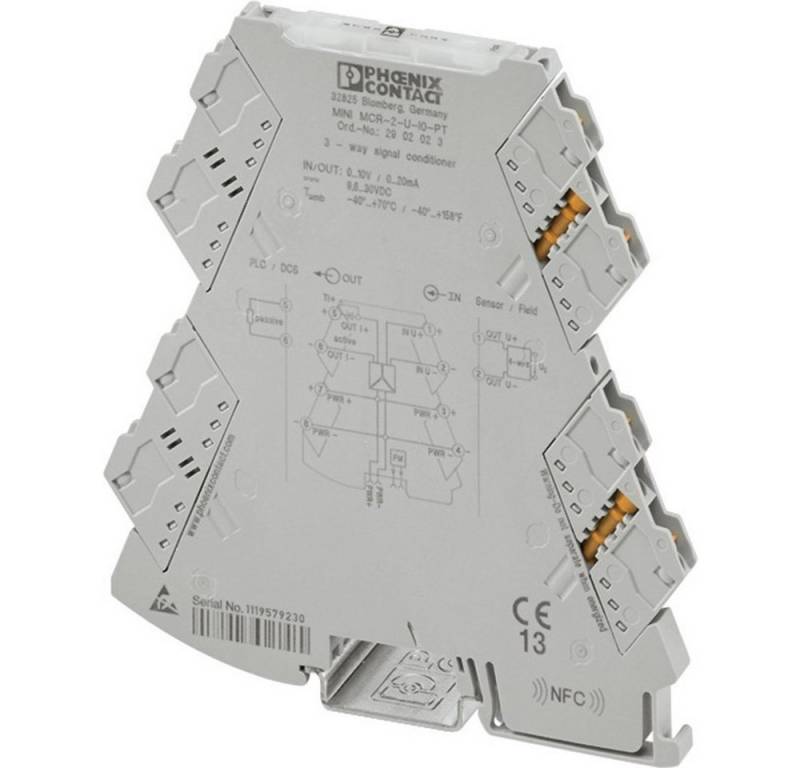 Phoenix Contact Sensor 3-Wege-Trennverstärker Phoenix Contact MINI MCR-2-U-I4 2902029 1 St., (MINI MCR-2-U-I4) von Phoenix Contact