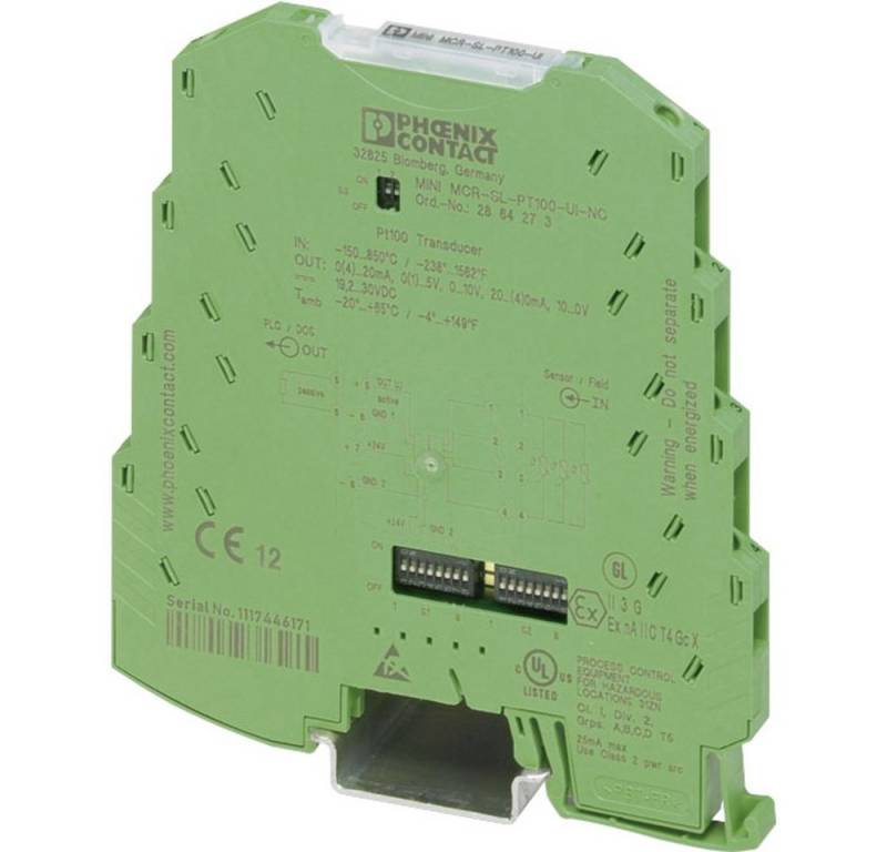 Phoenix Contact Sensor Phoenix Contact MINI MCR-SL-PT100-UI-NC Konfigurierbarer Temperaturmes, (MINI MCR-SL-PT100-UI-NC) von Phoenix Contact