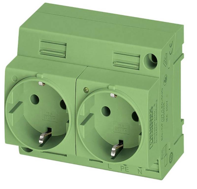 Phoenix Contact Steckdose Schaltschrank-Steckdose Phoenix Contact EO-CF/UT/LED/DUO/GN Grün 1 St., EO-CF/UT/LED/DUO/GN von Phoenix Contact