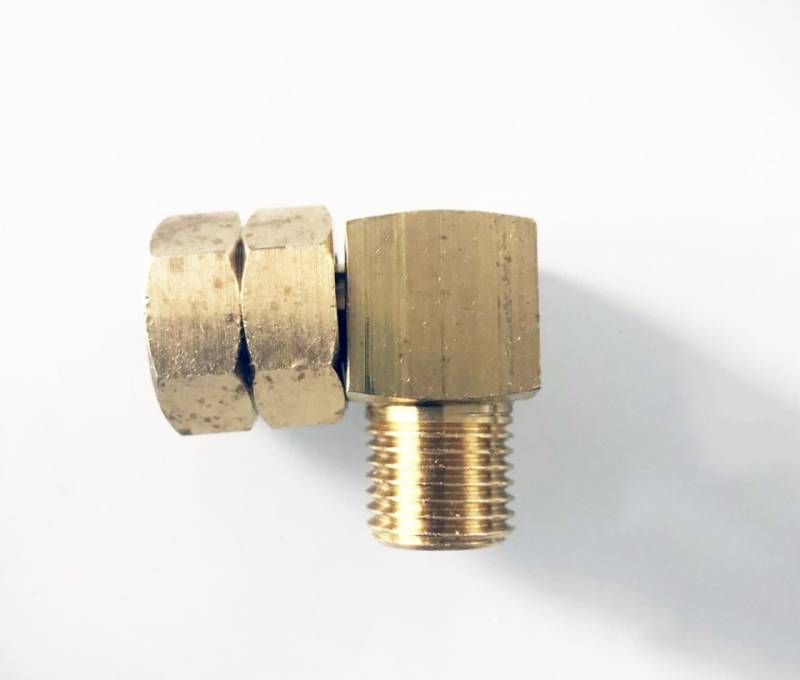 Phönix Germany Anschlussstück Verbindungswinkel, (Messing Verbindungswinkel 90° 1/4" links Gas Adapter Winkel 1/4" lks, 1-tlg), Messing Verbindungswinkel 90° 1/4" links Gas Adapte von Phönix Germany