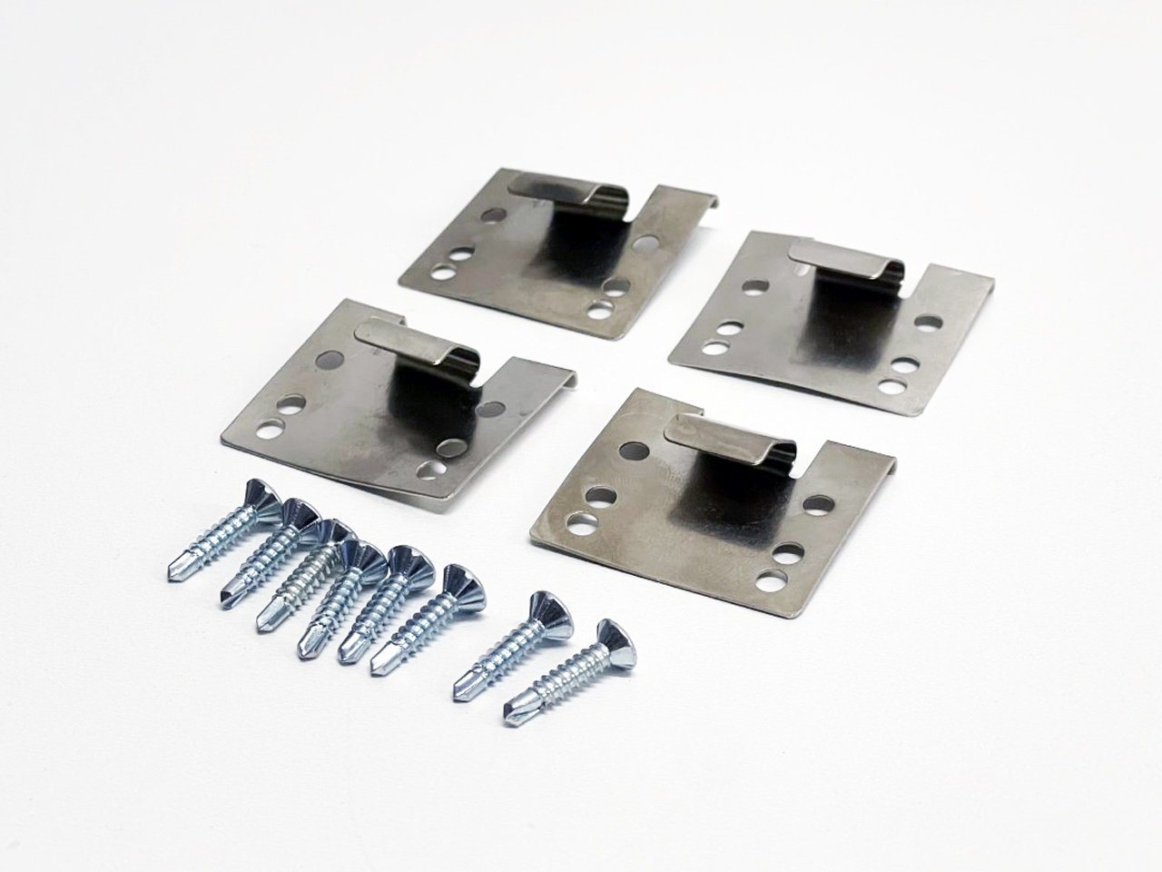 Phönix Germany Montagezubehör Backofen Halteklammern (Montageset Halterung Klemmfeder, 4 St), 4x Halteklammern für Einbaukochfeld von Phönix Germany