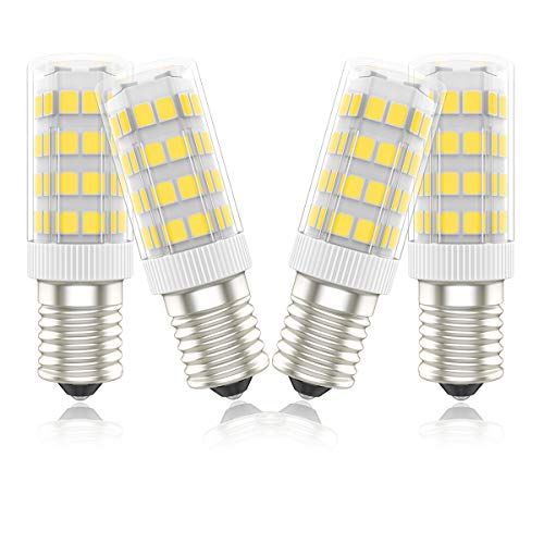 E14 Led 5W,ersetzt 40W Halogenlampen,Warmweiß,450lm,Kühlschrankbirnen,Dunstabzugshaube Glühbirne,Energiesparlampe,Kein Flackern, für Küche, Wohnzimmer, 4er-Pack von Phoenix-LED