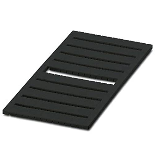 PHOENIX CONTACT ZBM 5/BK:UNBEDRUCKT Zackband, Schwarz, 5.2mm für Klemmenbreite, 7.5mm x 4.6 mm Schriftfeldgröße, 120 Einzelschilder, 50 Stück von PHOENIX CONTACT