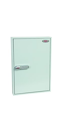 Phoenix Safe Company – KC0603E Commercial Key Cabinet - 100 Hooks | Electronic Lock | Key Holder Wall Mounted | Power Coated Paint | 7kg, Hellgrau von Phoenix