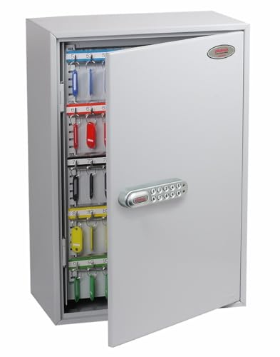 PhoenixSafe Schlüsselkasten mit 300 Haken und elektronischem Zahlenschloss, 38 x 55 x 20.5 cm, grau von Phoenix