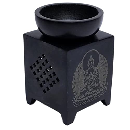 Duftlampe Buddha aus Speckstein 11cm Duftlampe Buddha aus Speckstein 11cm von Phönix Germany