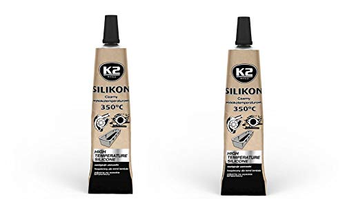 Hochtemperatur Silikon Dichtung 21g beständig bis 350°C Dichtmasse Schwarz (verschiedene Verpackungseinheiten verfügbar) (2) von Phönix