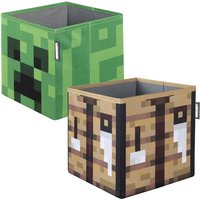MINECRAFT - Aufbewahrungsboxen im 2er Set, faltbare Stoffboxen MINECRAFT - Aufbewahrungsboxen im 2er Set, faltbare Stoffboxen von Phoenix