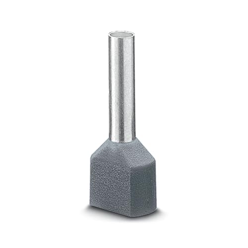 PHOENIX CONTACT AI-TWIN 2X 0.75-10 GY Aderendhülse, 10mm Hülsenlänge, 17mm Länge, Grau, 100 Stück PHOENIX CONTACT AI-TWIN 2X 0.75-10 GY Aderendhülse, 10mm Hülsenlänge, 17mm Länge, Grau, 100 Stück von PHOENIX CONTACT