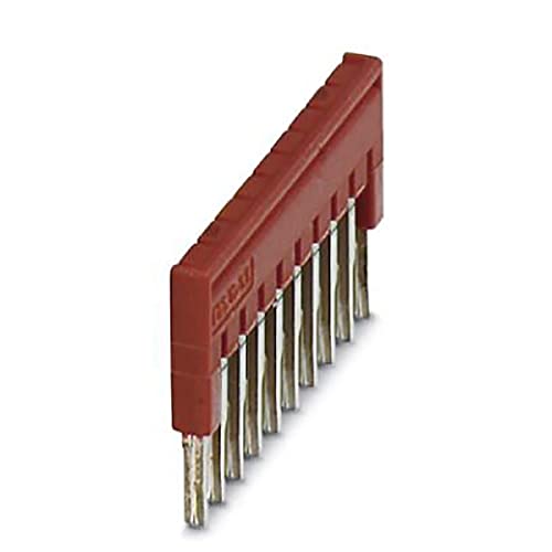 PHOENIX CONTACT FBS 10-3.5 Steckbrücke, 3.5mm Rastermaß, 10 Polzahl, Rot, 50 Stück 3213056 von PHOENIX CONTACT