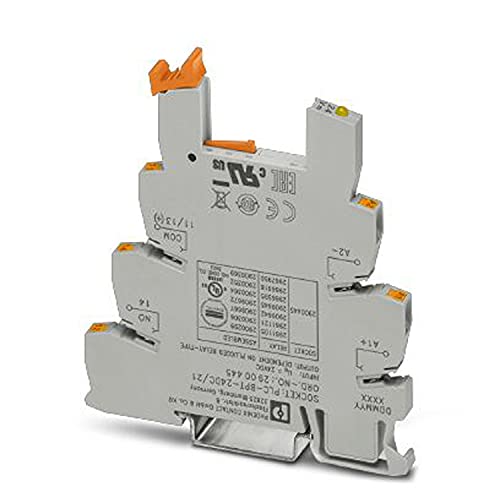 PHOENIX CONTACT PLC-BPT-24DC/21 PLC-Grundklemme mit Push-in-Anschluss, Ohne Relais Oder Solid State Relaisbestückung, 24V DC Eingangsnennspannung, 6.2mm Breite, 10 Stück von Phoenix