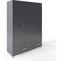 PHOENIX Kleiderschrank, BxHxT: 146 x 200 x 52 cm - grau von Phoenix