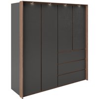 PHOENIX Kleiderschrank, BxHxT: 200 x 212 x 66,3 cm - grau | braun von Phoenix