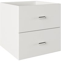 PHOENIX Schubladencontainer Raumteiler-Erweiterungsset BxHxL: 34,1 x 34,1 x 33,4 cm, Holz - weiss von Phoenix