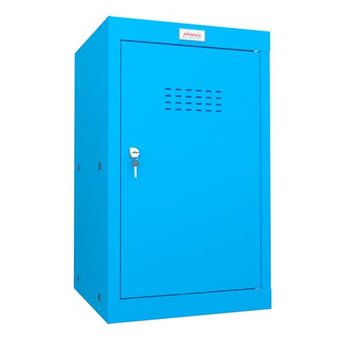Phoenix CL0644BBK Würfel Schließfach Mittel 2 Blau m. Schlüssel-Schloss (B x H x T) 400 x 665 x 4 von Phoenix