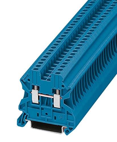 PHOENIX CONTACT UT 2,5 BU Durchführungsklemmenblock mit Schraubanschluss, 2 Anzahl Anschlüsse, AWG 26 - 12, 2.5mm² Nennquerschnitt, Blau, 50 Stück PHOENIX CONTACT UT 2,5 BU Durchführungsklemmenblock mit Schraubanschluss, 2 Anzahl Anschlüsse, AWG 26 - 12, 2.5mm² Nennquerschnitt, Blau, 50 Stück von PHOENIX CONTACT