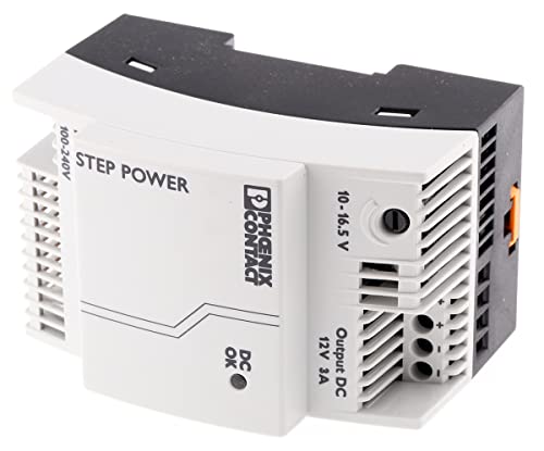 Phoenix Contact STEP-PS/1AC/12DC/3 -Phasen Getaktet DIN-Schienen Netzteil 36W, 85 → 264V ac, 12V dc / 3A von PHOENIX CONTACT