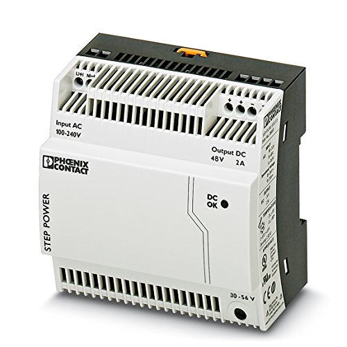 PHOENIX CONTACT STEP-PS/1AC/48DC/2 Primär Getaktete STEP POWER Stromversorgung zur Tragschienenmontage, 1-phasig Eingang, 48 V DC / 2 A Ausgang von Phoenix