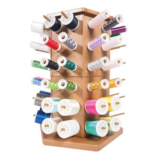 Phönix Garnturm drehbar 72 Spulen für Garnrollen zum Nähen, Quilten, Häkeln und Sticken Garn Regal garnrollenhalter, Fadenhalter, Organizer von Phönix