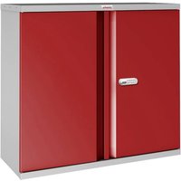 Phoenix SCL0891GRE Stahlschrank Klein grau/rot m. Electr.-Schloss (B x H x T) 915 x 830 x 370mm mit von Phoenix