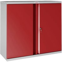 Phoenix SCL0891GRK Stahlschrank Klein grau/rot m. Schlüssel-Schloss (B x H x T) 915 x 830 x 370mm m von Phoenix