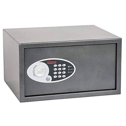 Phoenix SS0803E Vela Home & Office Safe Möbeltresor Kompaktsafe mit Elektronikschloss, HxBxT: 25,0 x 45,0 x 36,5 cm 11,5 kg von Phoenix