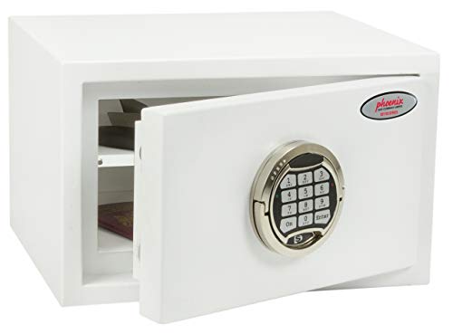 Phoenix SS1181E Fortress Stufe S2 Tresor Safe Elektronik Sicherheitsschloss Möbeltresor 220 x 350 x 300 mm, Weiss von Phoenix