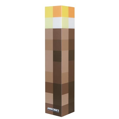 phoenix group AG Minecraft LED Taschenlampe - 27.9 cm Brownstone Pixels Taschenlampe Replika, 4 Lichtoptionen, Wandtischmontage, USB-Aufladung, Spiel Themed Nachtlicht Lampe, Lizenziert phoenix group AG Minecraft LED Taschenlampe - 27.9 cm Brownstone Pixels Taschenlampe Replika, 4 Lichtoptionen, Wandtischmontage, USB-Aufladung, Spiel Themed Nachtlicht Lampe, Lizenziert von Phoenix