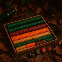 Mabon Altar Kerzen Set Bienenwachs Zauberkerzen + Herbst-Tagundnachtgleiche Ratgeber von PhoenixCandleCoLtd