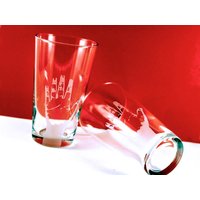Handgeätzte Bier Pint Gläser | 2Er Set - Sandgestrahltes Libby Glas von PhoenixFireStudios