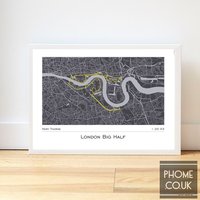 London Big Half - Halbmarathon Finisher's Print Geschenke Für Läufer Finisher von PhomeCoUk