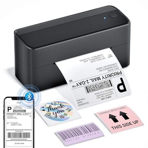 Phomemo Bluetooth Etikettendrucker DHL, versandetiketten drucker 4x6, Thermodrucker Etikettiergerät Label Printer ist für Ebay, Amazon, Etsy, Ups, Shopify, Vinted, etc von Phomemo
