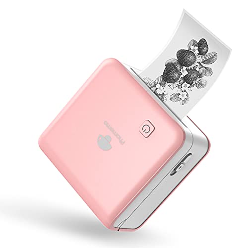 Phomemo M02 Mini Thermal Pocket Printer Mobile Phone Bluetooth Connected Portable Printer Wireless Inkless Sticker Printer Machine Compatible with Phone Android for Business, Scrapbooking, Crafting von Phomemo